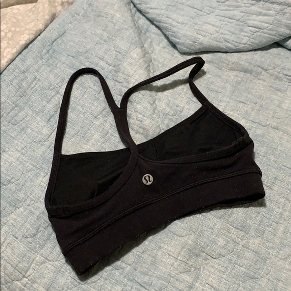 SOLD!! Black Lululemon Flow Y Sportsbra - Picture 5 of 6